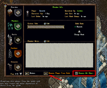 The "Remove Alt Chars" option when removing a member.